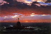 Frederic Edwin Church Beacon, off Mount Desert Island oil painting artist